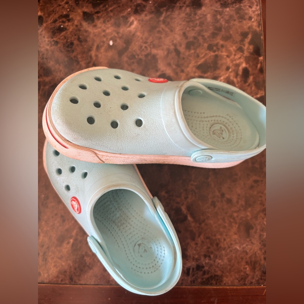 Kids Light Blue Clogs